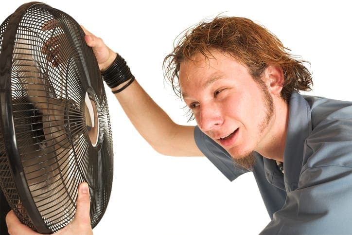 Kevin Robinson's Heating & Cooling | Lancaster, Kershaw, Lugoff, Camden, Indian Land, Heath Springs, SC | Rock Fan on a hot day