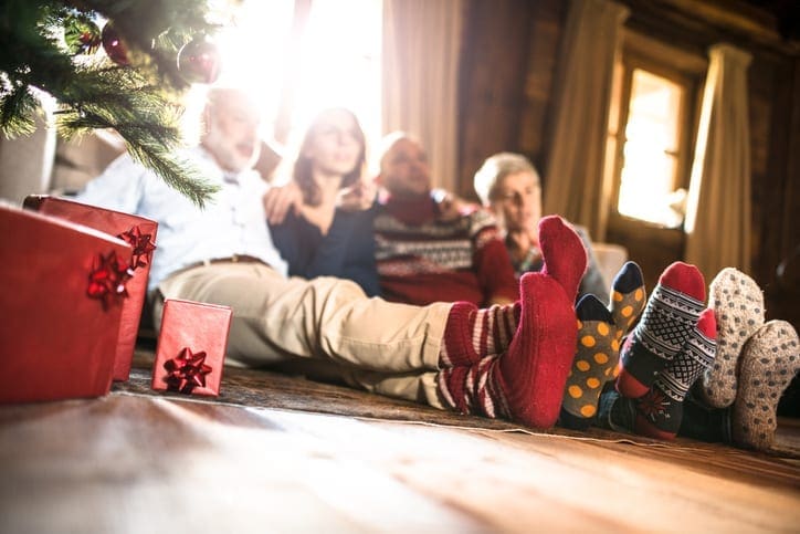 Kevin Robinson's Heating & Cooling | Lancaster, Kershaw, Lugoff, Camden, Indian Land, Heath Springs, SC | winter socks on the living room for christmas